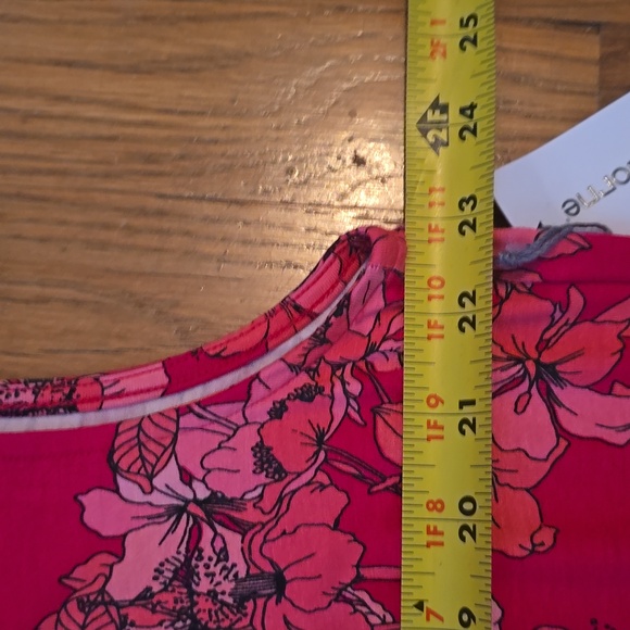 LIZ CLAIBORNE BRAND WOMEN'S PLUS PINK FLORAL SUMMER TANK TOP SIZE XXL - Picture 7 of 16